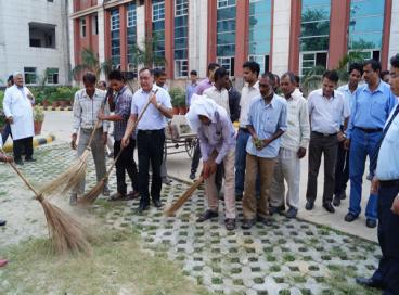 Swachh Bharat-Abhiyan Programme at RGSSH on 17th Oct 2014